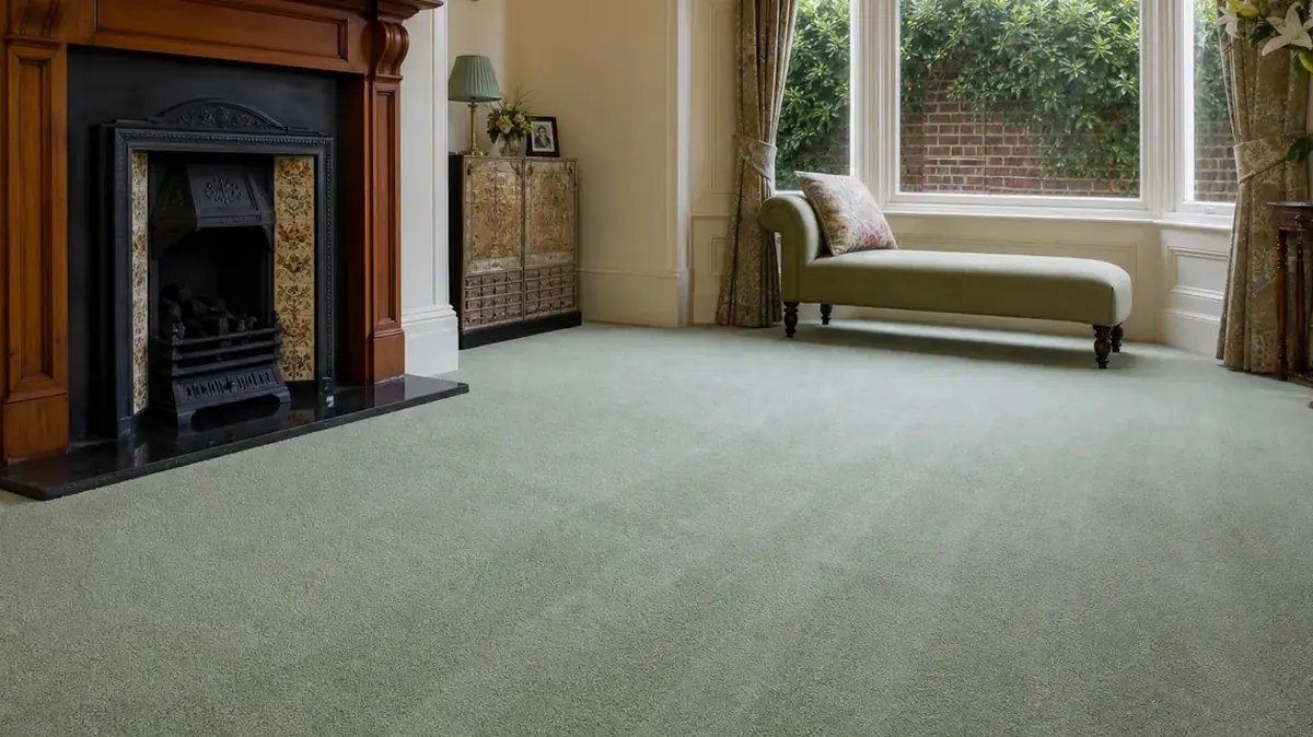 A freshly cleaned living room carpet in Tooting Bec
